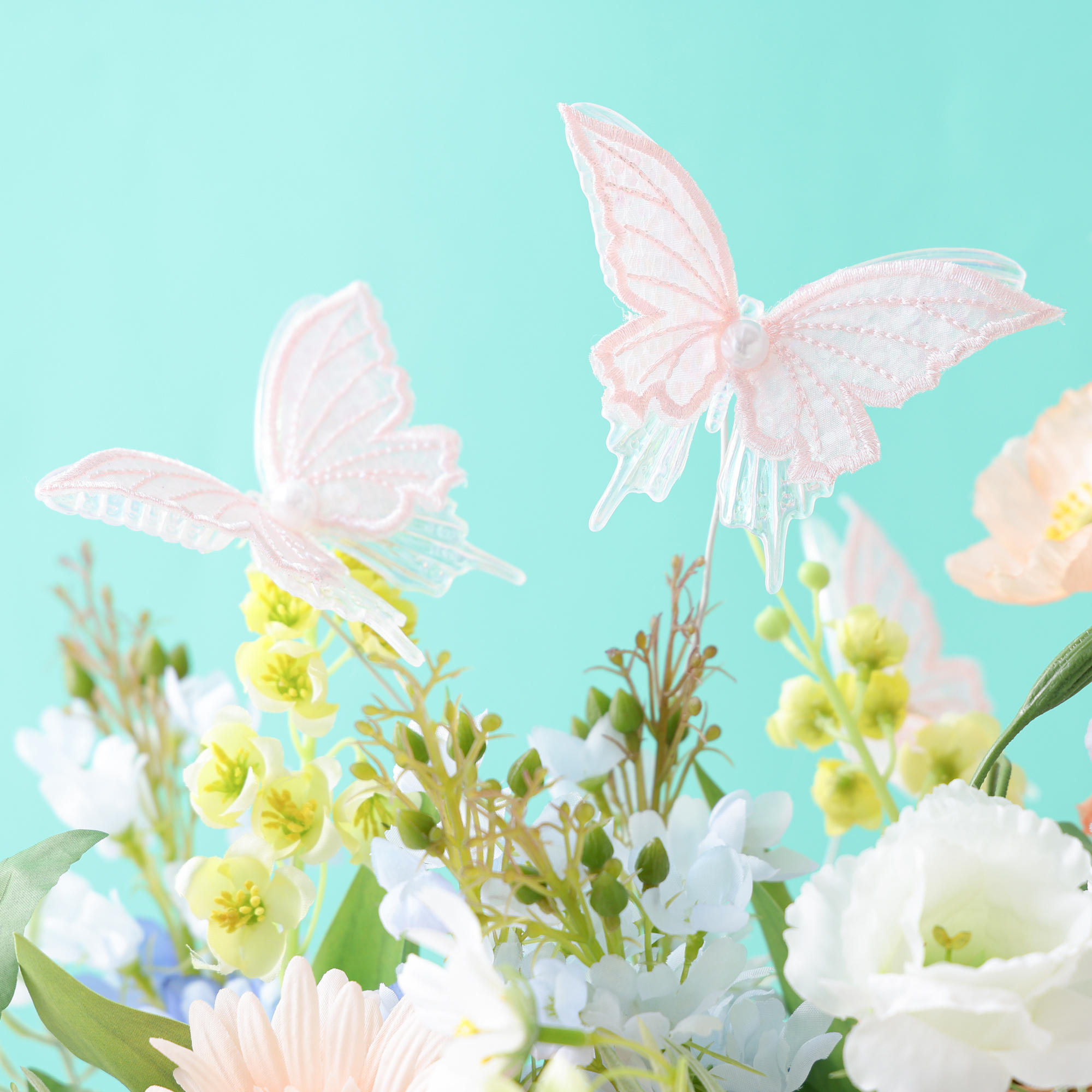 お花に蝶々を❀