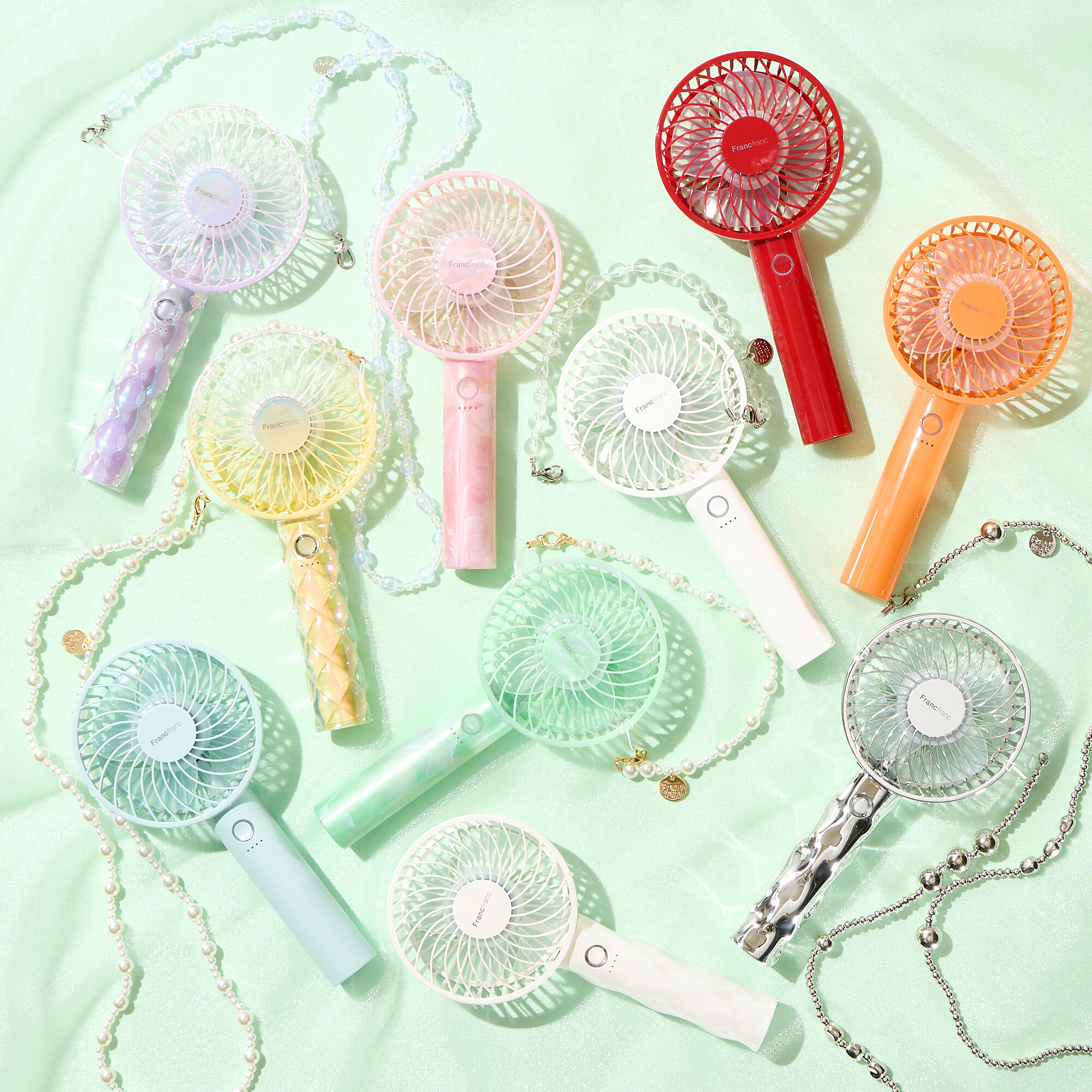 【夏の必需品】フレハンディファン＆ストラップ✧˖°