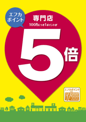 2日間エフカポイント5倍デーです！