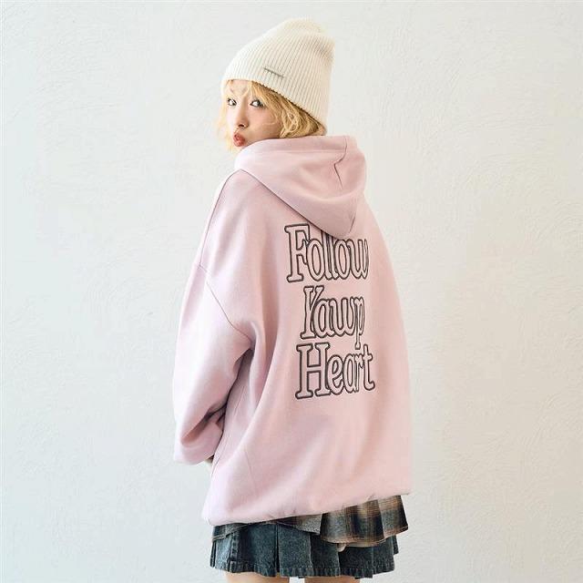 バックロゴチュニックパーカ